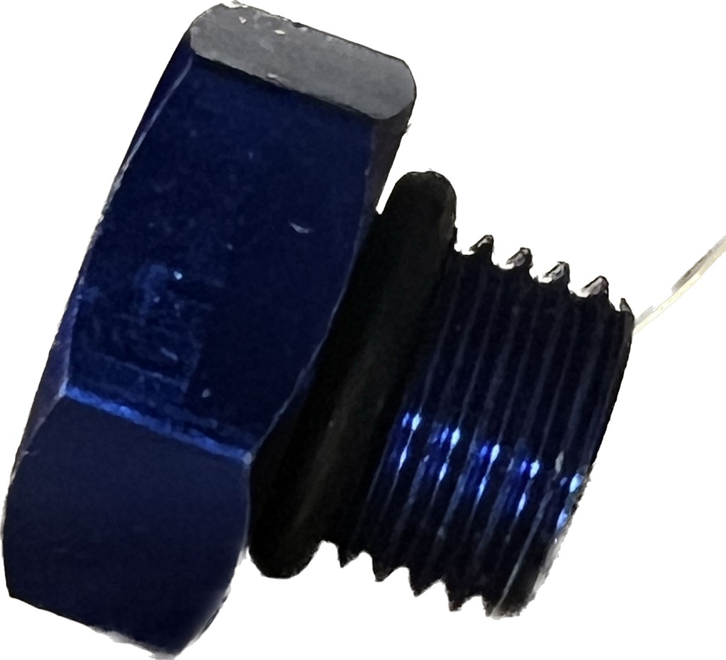 Tapón M14 Aluminio con junta tórica