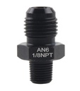 AN6 macho -> 1/8NPT Adaptador NEGRO