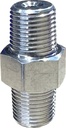 1/8 NPT macho a 1/8 NPT macho aluminio