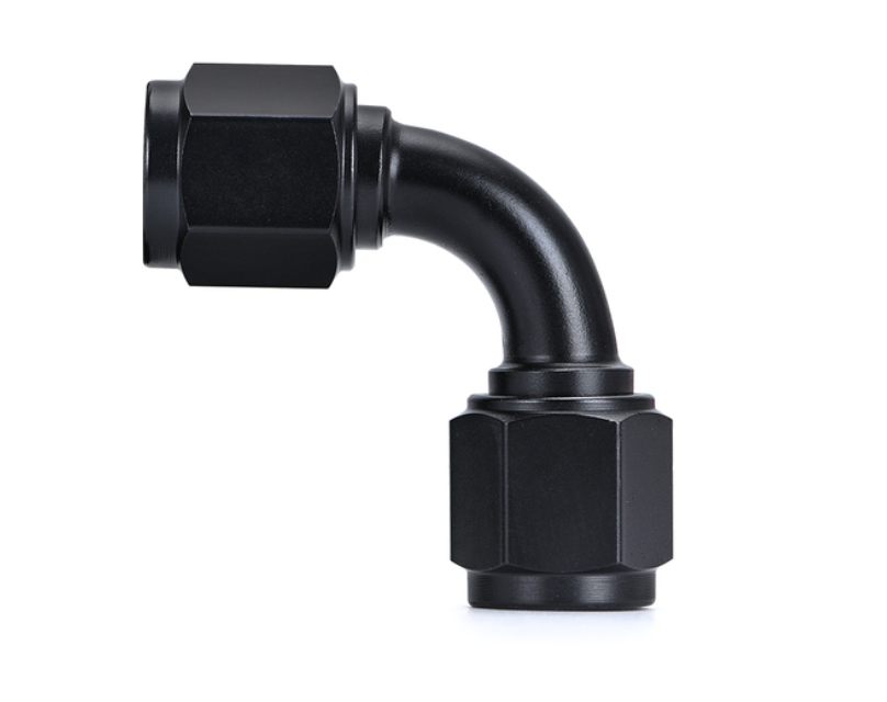 AN8 hembra/hembra 90º Curva NEGRO
