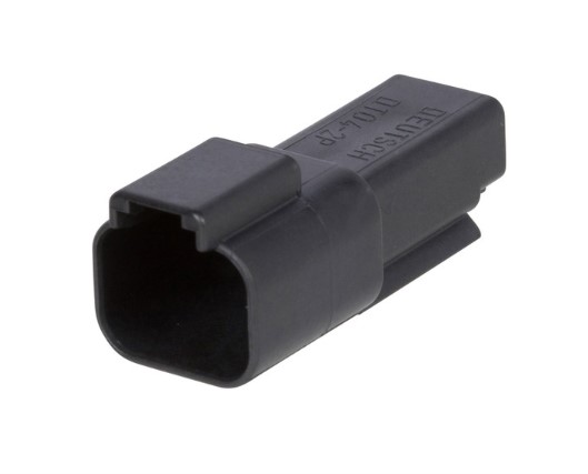 Conector Deutsch DT 2 contactos macho NEGRO