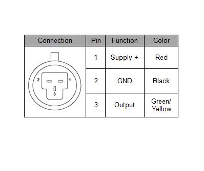 Sensor Transductor de Presión 0-10bar 0-5v 1/8 NPT