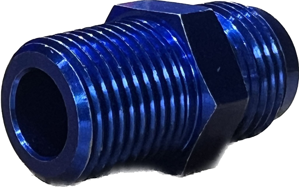 AN10 macho -> 1/2 NPT macho Adaptador AZUL