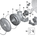 Cesta DCT-M + Embragues para GS7D36SG/BG