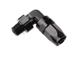 [B91-147] AN6 hembra 90º a 1/8npt LOW PROFILE - Para manguera blindada goma