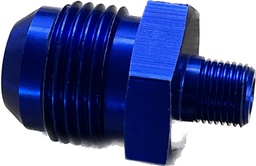 [B94-168] AN10 macho -> 1/8 NPT macho adaptador AZUL