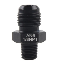 [B95-174] AN6 macho -> 1/8NPT Adaptador NEGRO