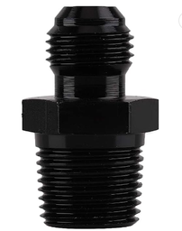 [B57-854] AN8 macho -> 3/8 NPT macho Adaptador NEGRO